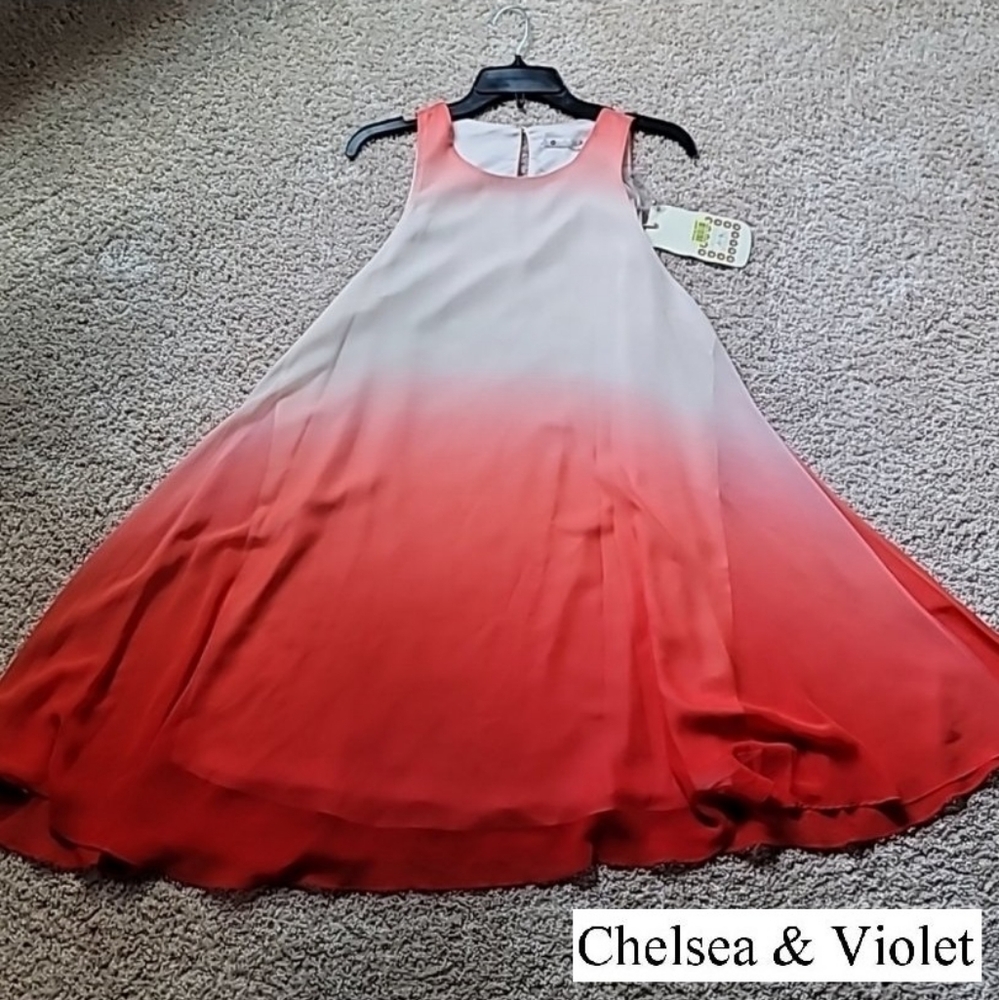 NWT Chelsea & Violet ombre mini sleeveless dress, size L